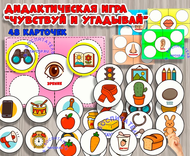 Игра - лото "Органы чувств"