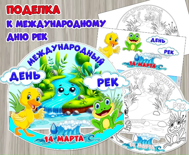 Объемная поделка к Международному дню рек