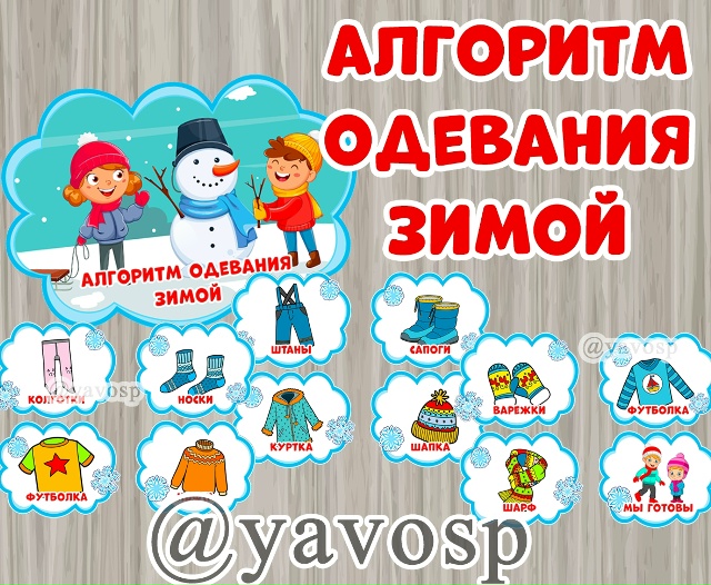 Алгоритм одевания зимой.