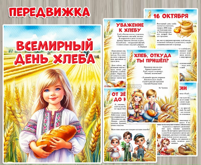 Папка-передвижка "Всемирный День хлеба"