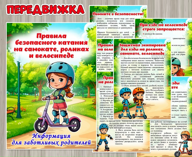 Правила безопасного катания на самокате, роликах и велосипеде