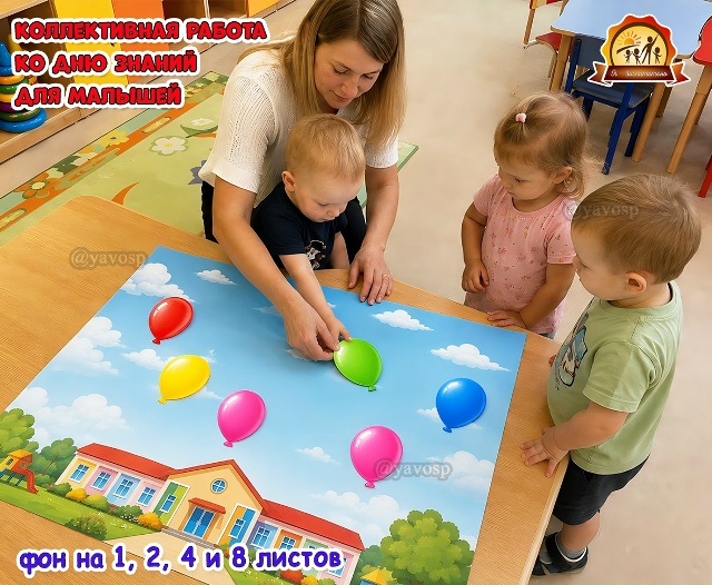 Коллективная работа для малышей ко Дню знаний