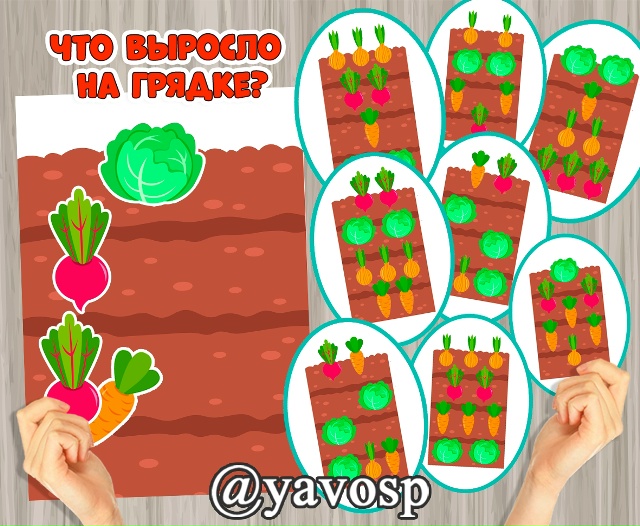 Игра "Что выросло на грядке?"