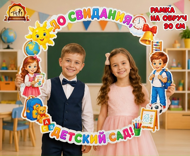 Рамка на обруч «До свидания, детский сад!»