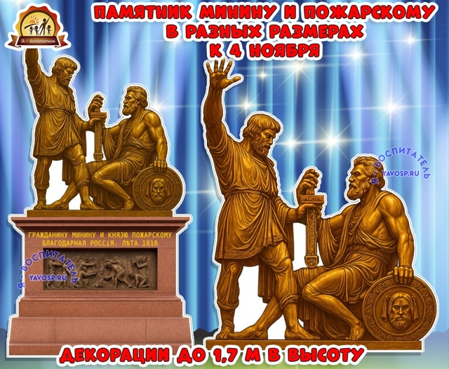Декорация "Памятник Минину и Пожарскому"