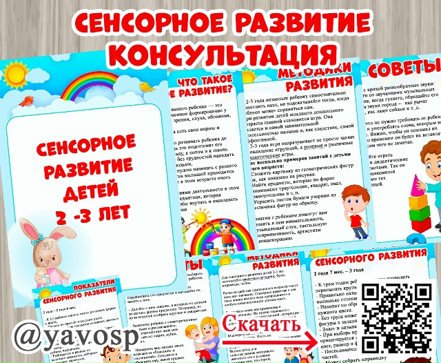 Сенсорное развитие детей 2-3 дет