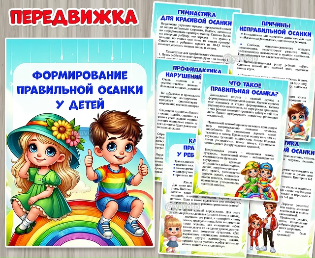 Консультация для родителей «Формирование правильной осанки у детей»