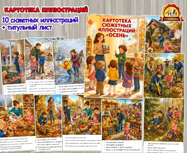 Картотека сюжетных иллюстраций «Осень»