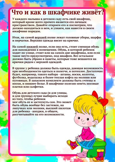 Что должно быть в шкафчике?