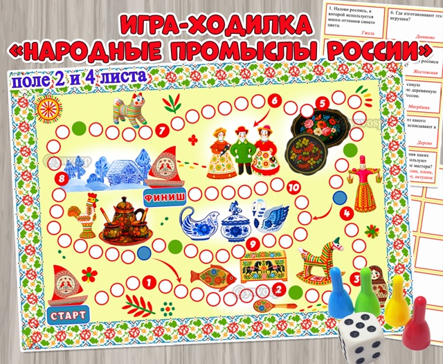 Игра-ходилка «Народные промыслы России»