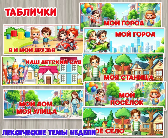 Лексические темы недели.