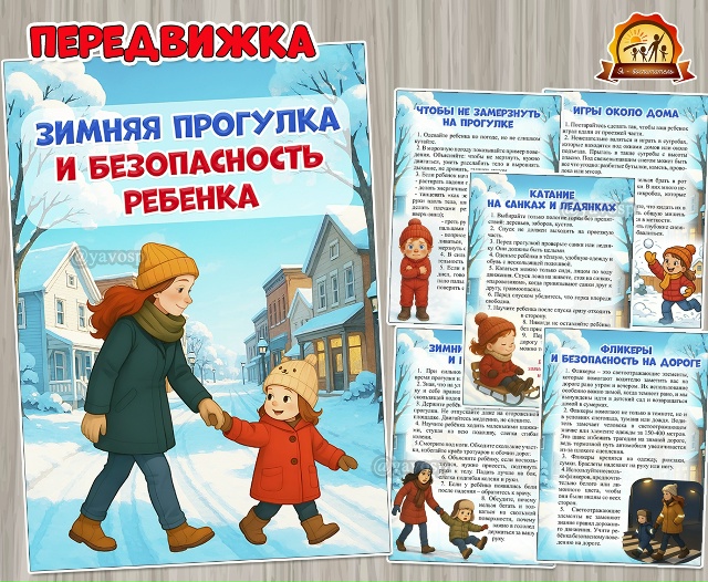 Консультация для родителей «Зимняя прогулка и безопасность ребенка»