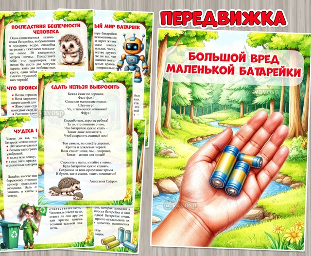 Большой вред маленькой батарейки