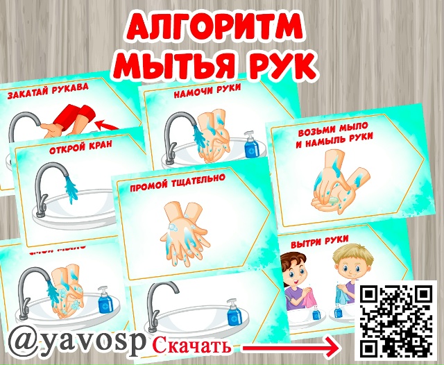 Алгоритм мытья рук 👍🏻