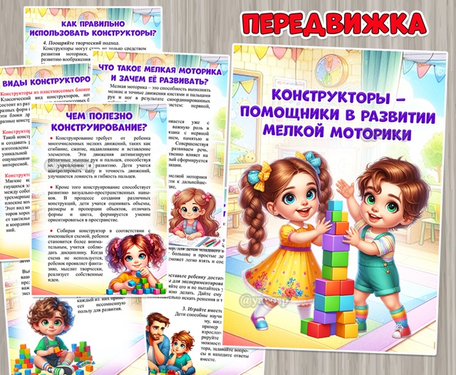 Конструкторы – помощники в развитии мелкой моторики