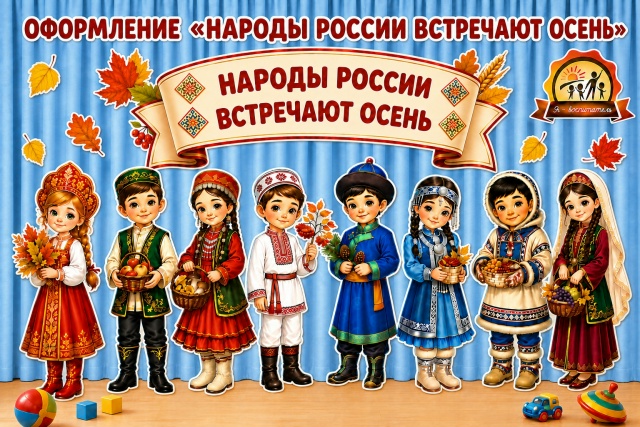 Оформление «Народы России встречают осень»