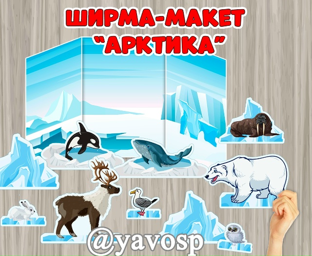 Ширма-макет "Арктика. Животные Арктики"