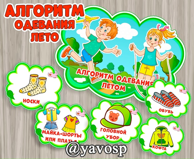 Алгоритм одевания летом