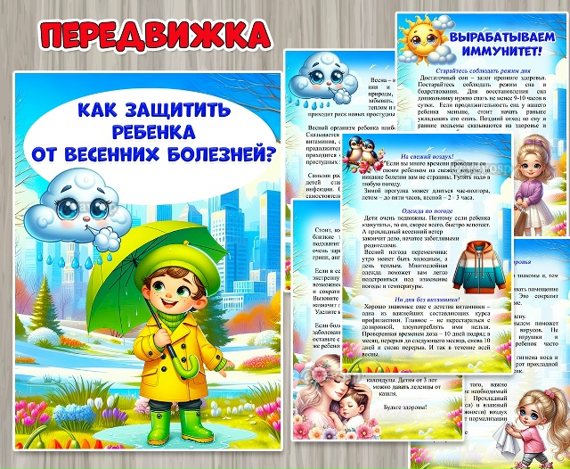 Консультация для родителей «Как защитить ребенка от весенних болезней»