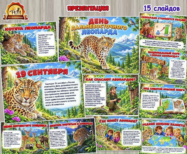 Презентация «19 сентября – День дальневосточного леопарда»