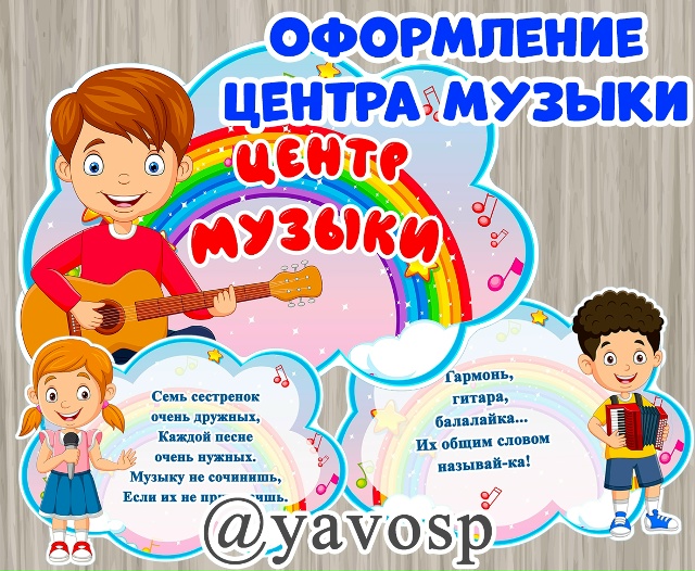 Центр (уголок) музыки