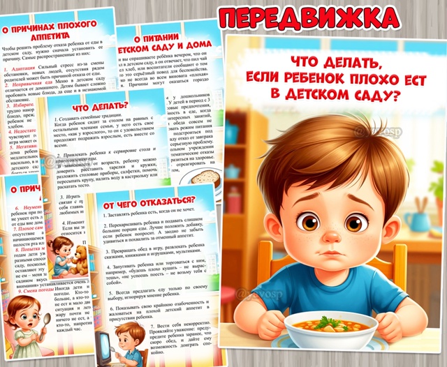 Что делать, если ребенок плохо ест в детском саду?