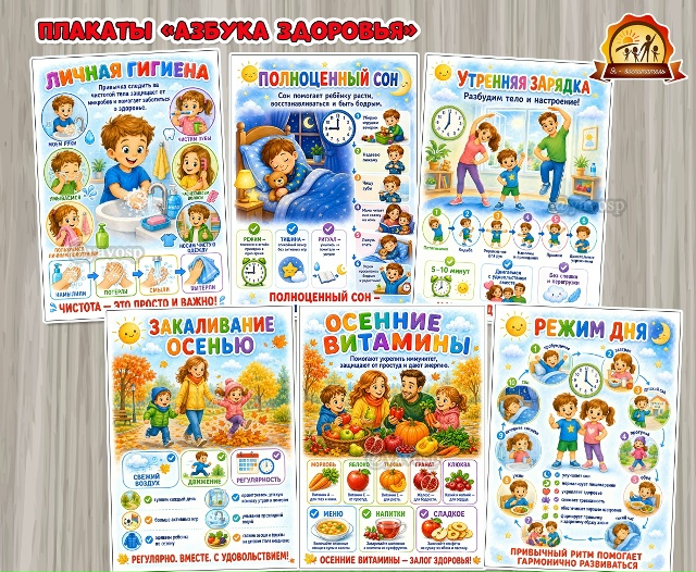 Плакаты «Азбука здоровья»