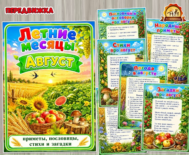 Летние месяцы. Август