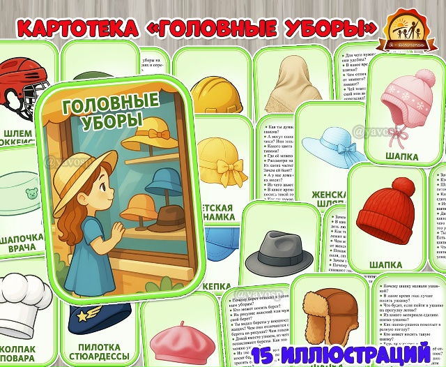 Картотека «Головные уборы»